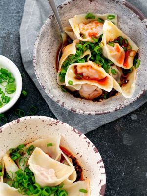  Szechuan Chili Oil Wontons: En Explosivt möte mellan kryddig och bekvämt!